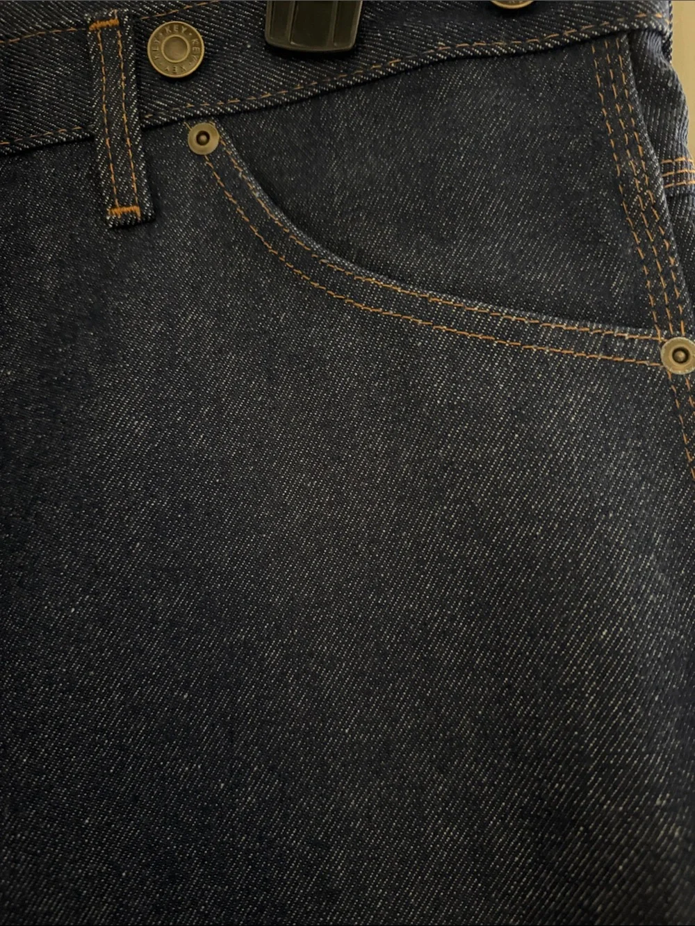 Classic Straight Fit Men's Jeans in Deep Blue Denim